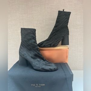 Rag & Bone - NIB Black Zebra Booties size 39.5 — Brand New!  Never Worn!